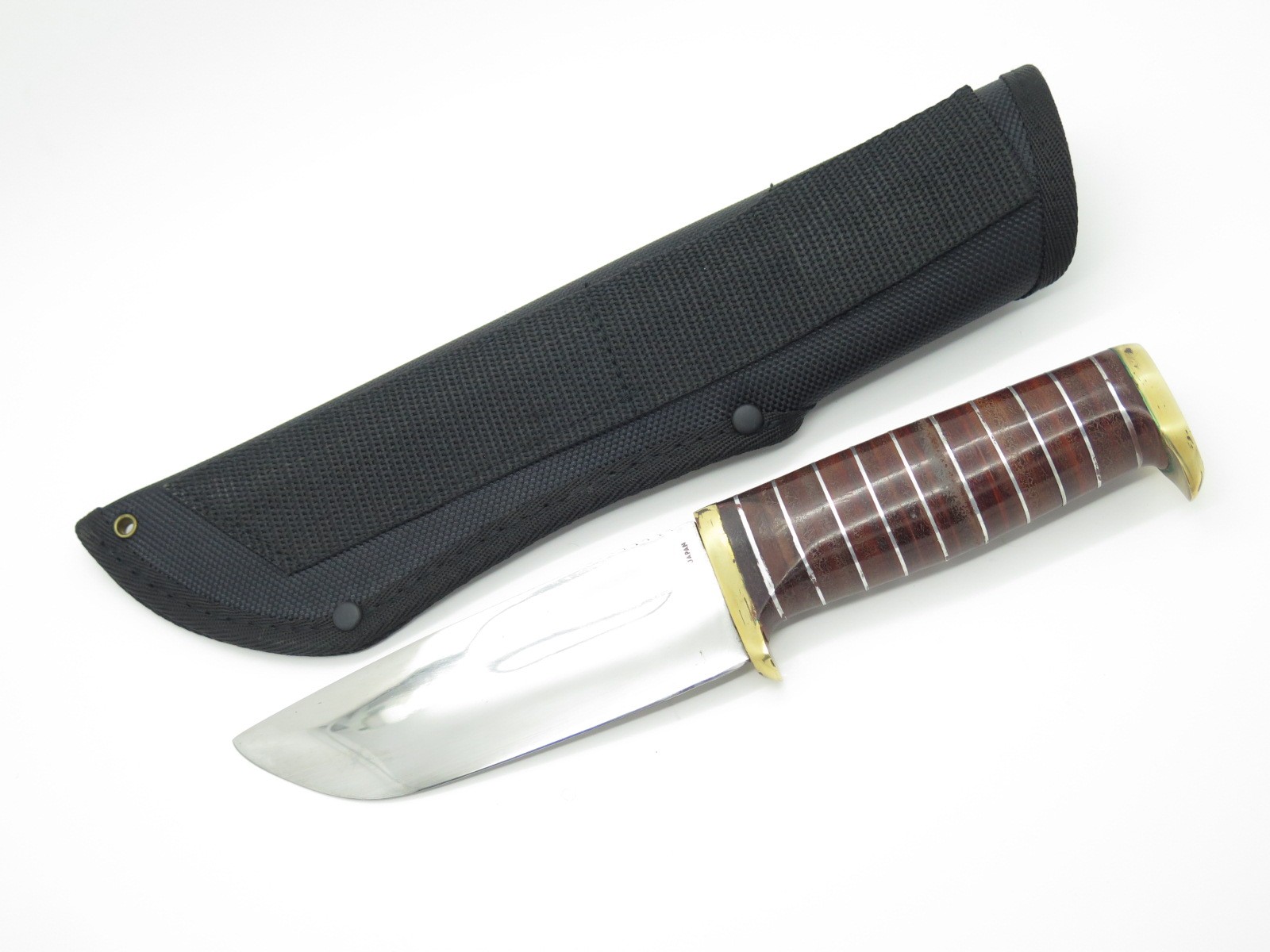 Vtg 1960s-70s Japan Guns & Ammo Hibben Design Elmer Keith Skinner Hunting Knife