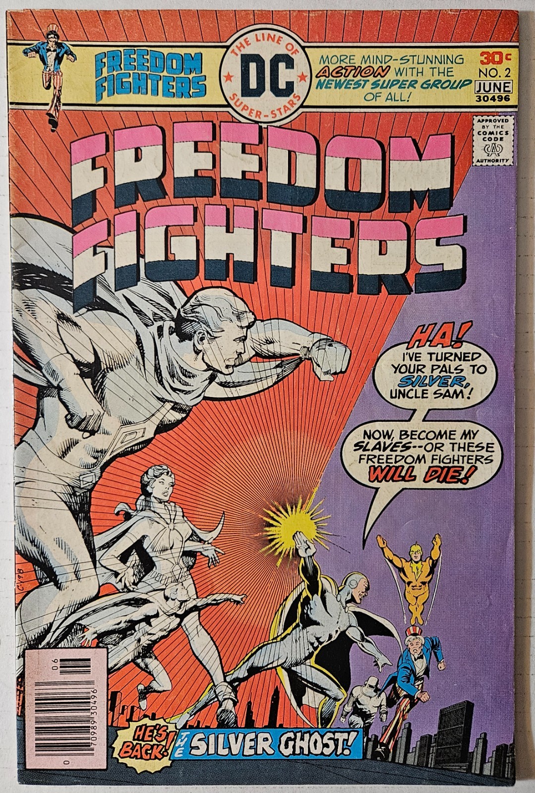Freedom Fighters #2, DC Comics, 1976. F+.