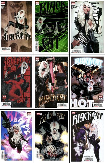 Black Cat #3 4 5 6 7 8 9 11 12 MAIN Cover A SET Lot 2025-2026