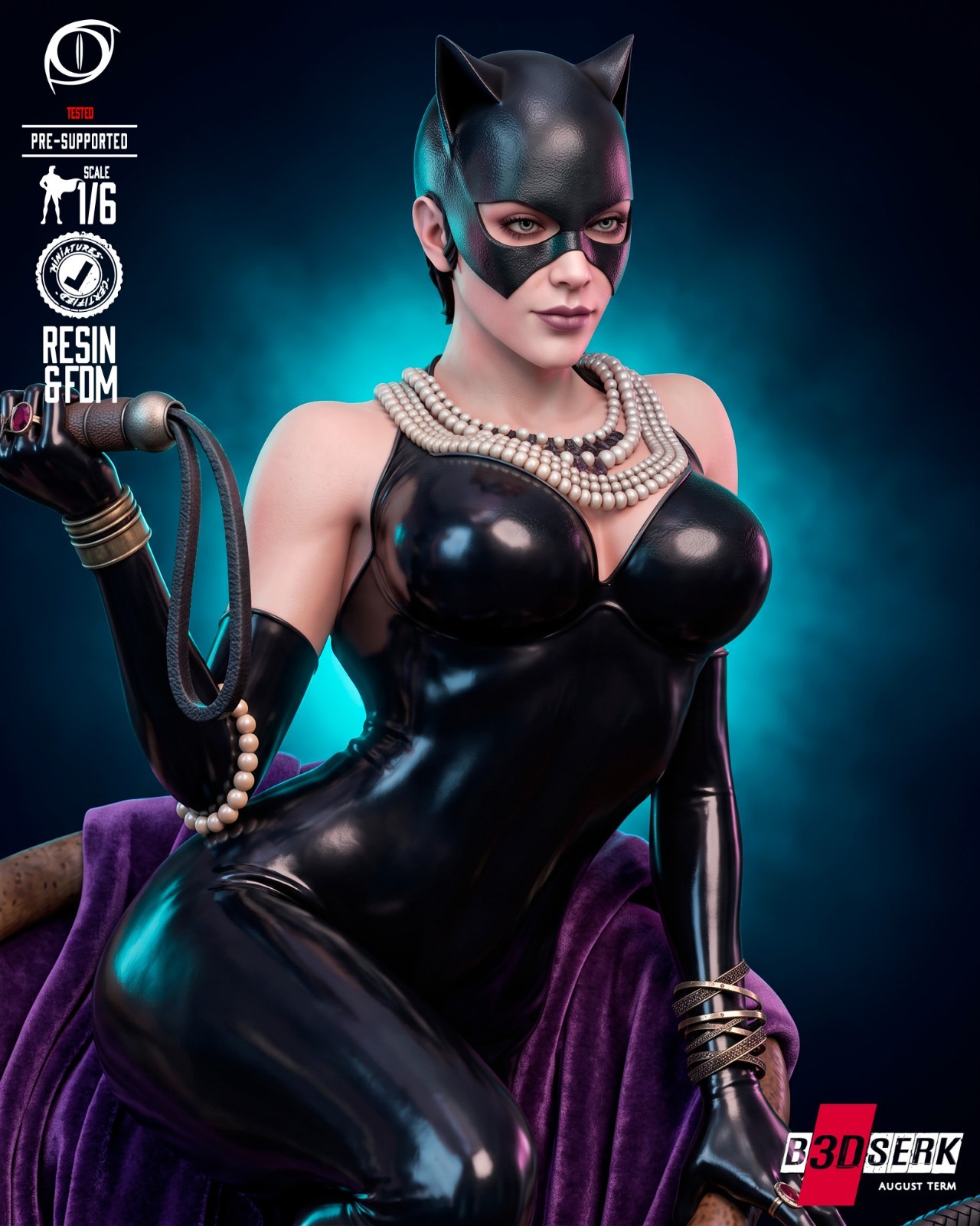 1:6 Catwoman DC Comics Fan Art UNPAINTED Resin Garage Kit