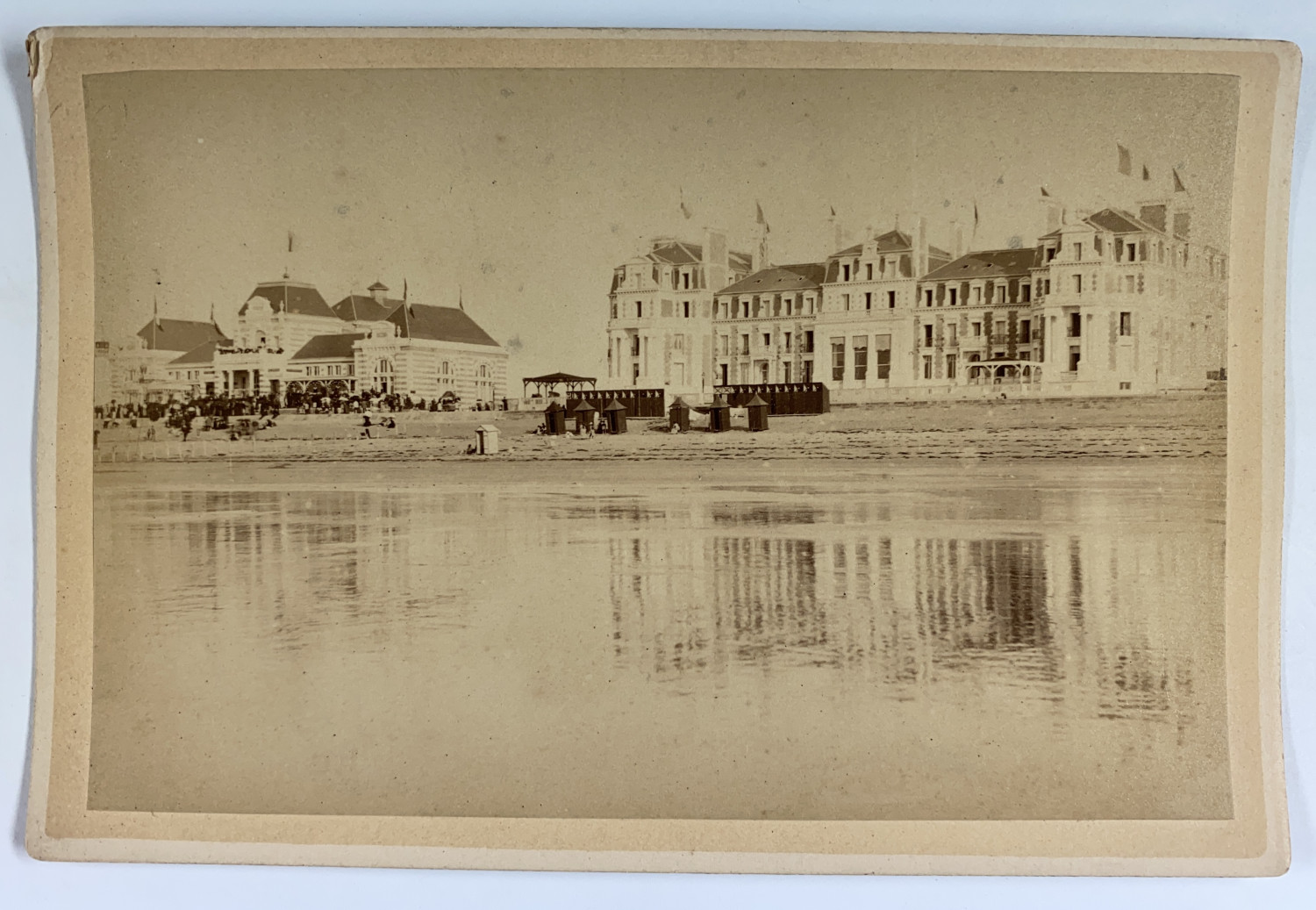 Oblin, France, Paramé, Casino and Hotel, albumen print, ca.1880 vintage albums 