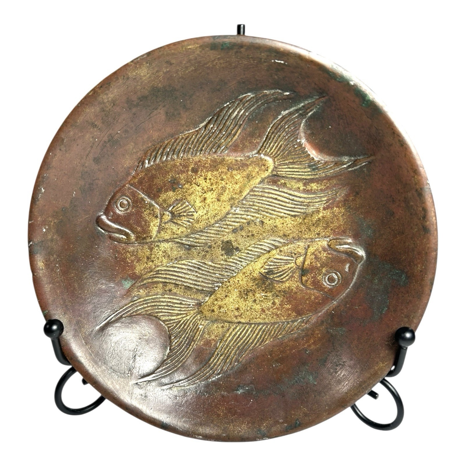 Vintage Ricardo Scarpa Bronze Zodiac Pisces Bowl - Signed