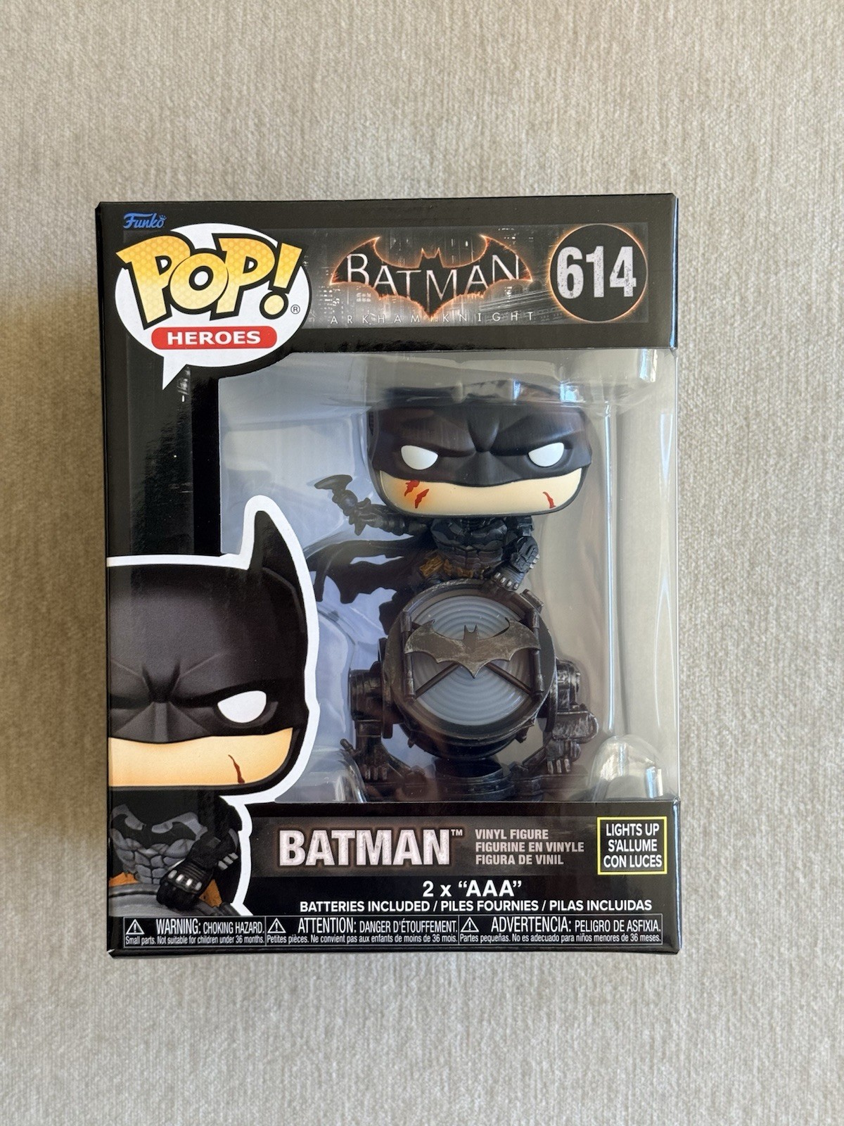 Funko POP Heros: DC Universe - Premium Light Up Batman Vinyl Figure #614 Funko POP Heros: DC Universe - Premium Light Up Batman Vinyl Figure #614
