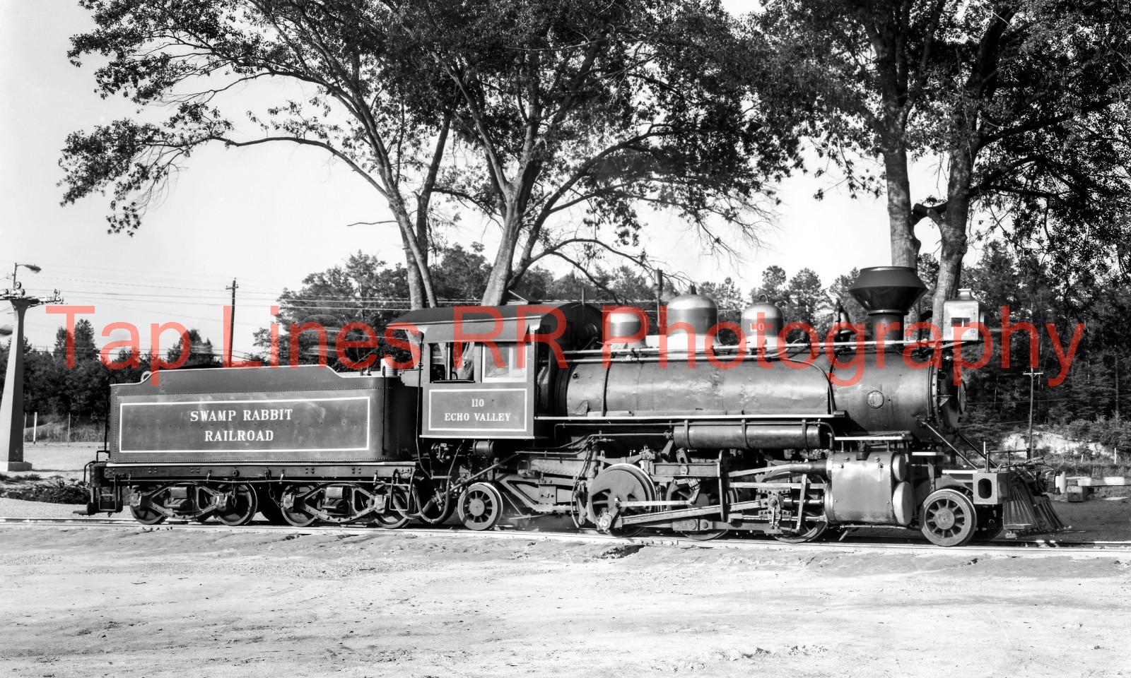 Swamp Rabbit RR 110 2-6-2 Cleveland, SC 7/27/64 by Tom Lawson New 5x8 Photo