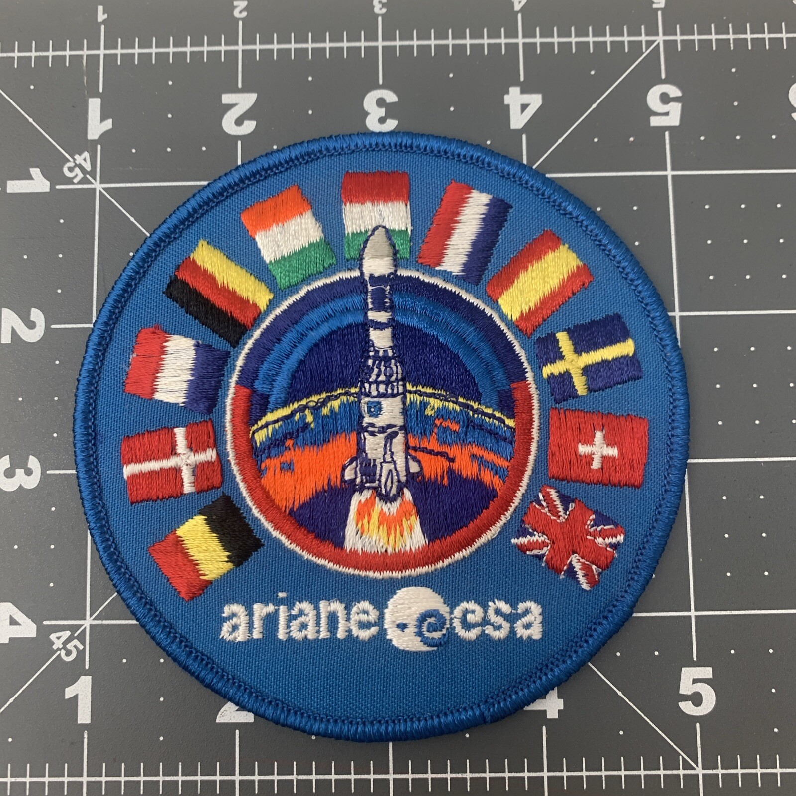 RARE Original ESA EUROPEAN SPACE AGENCY MULTINATIONAL PATCH ARIANE