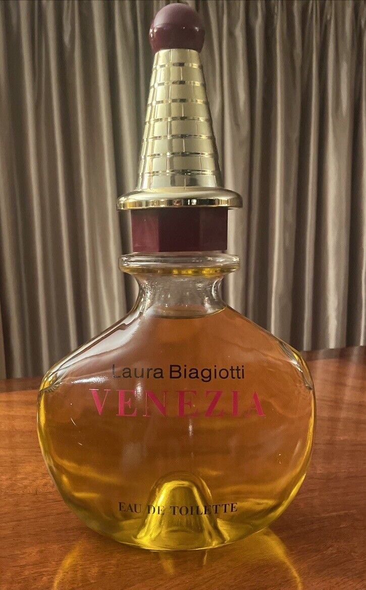 Vintage  VENEZIA By Laura Biagiotti GIANT FACTICE /DISPLAY Bottle