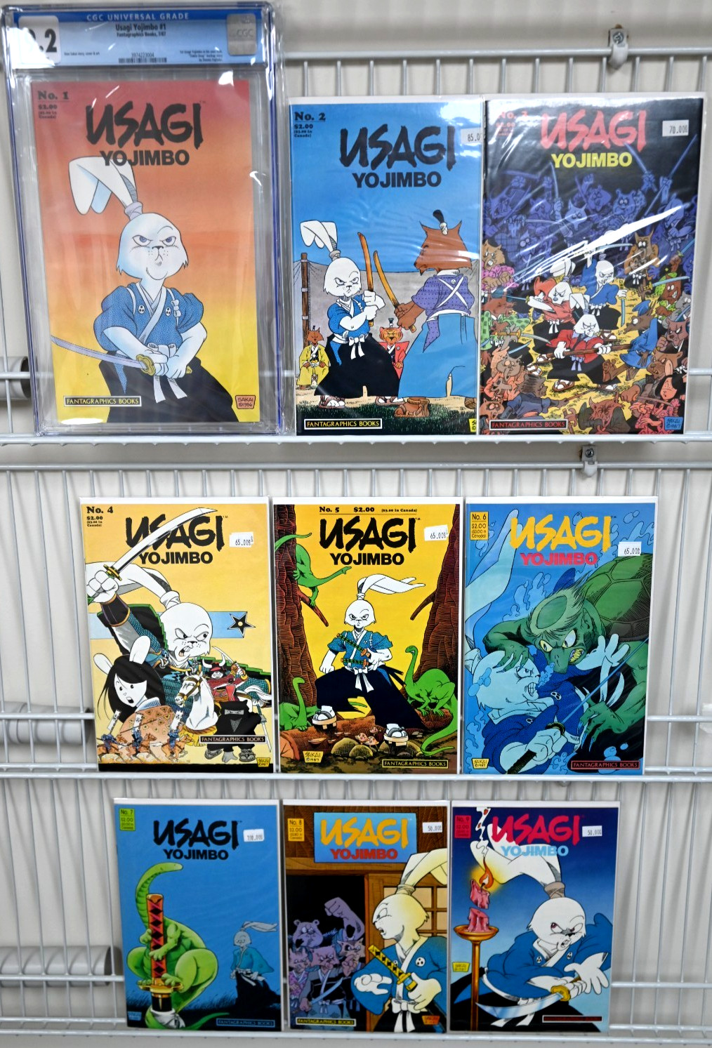 Usagi Yojimbo #1 (CGC 9.2) & #2,3,4,5,6,7,8,9 Avg NM- Condition