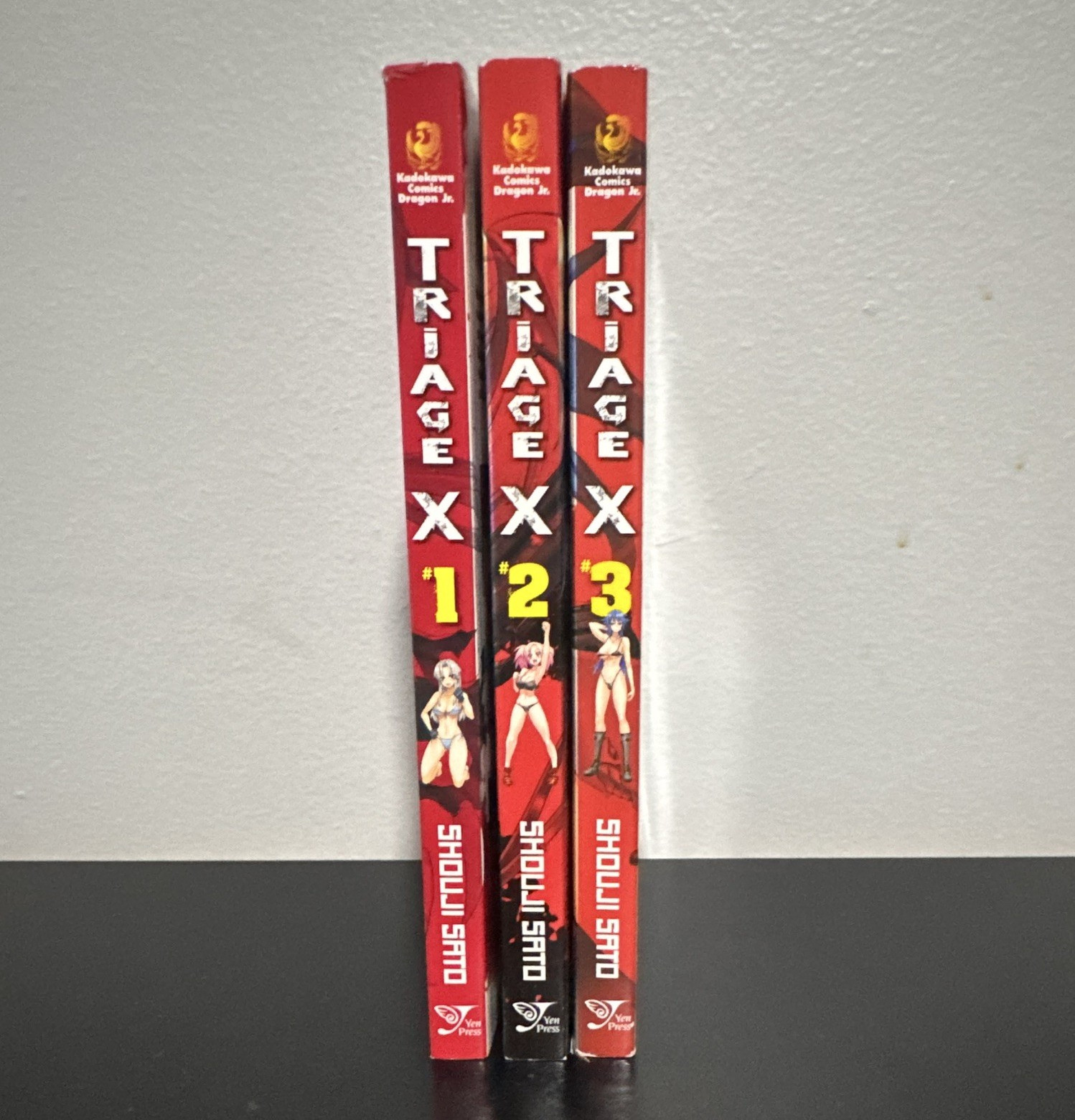 Triage X Vol 1-3 Trade Paperback Manga Lot, Yen Press English, Shouji Sato
