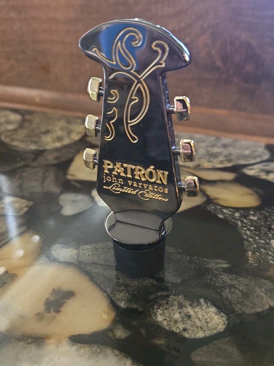 Patrón John Varvatos Tequila Limited Edition Guitar Headstock Bottle Stopper New