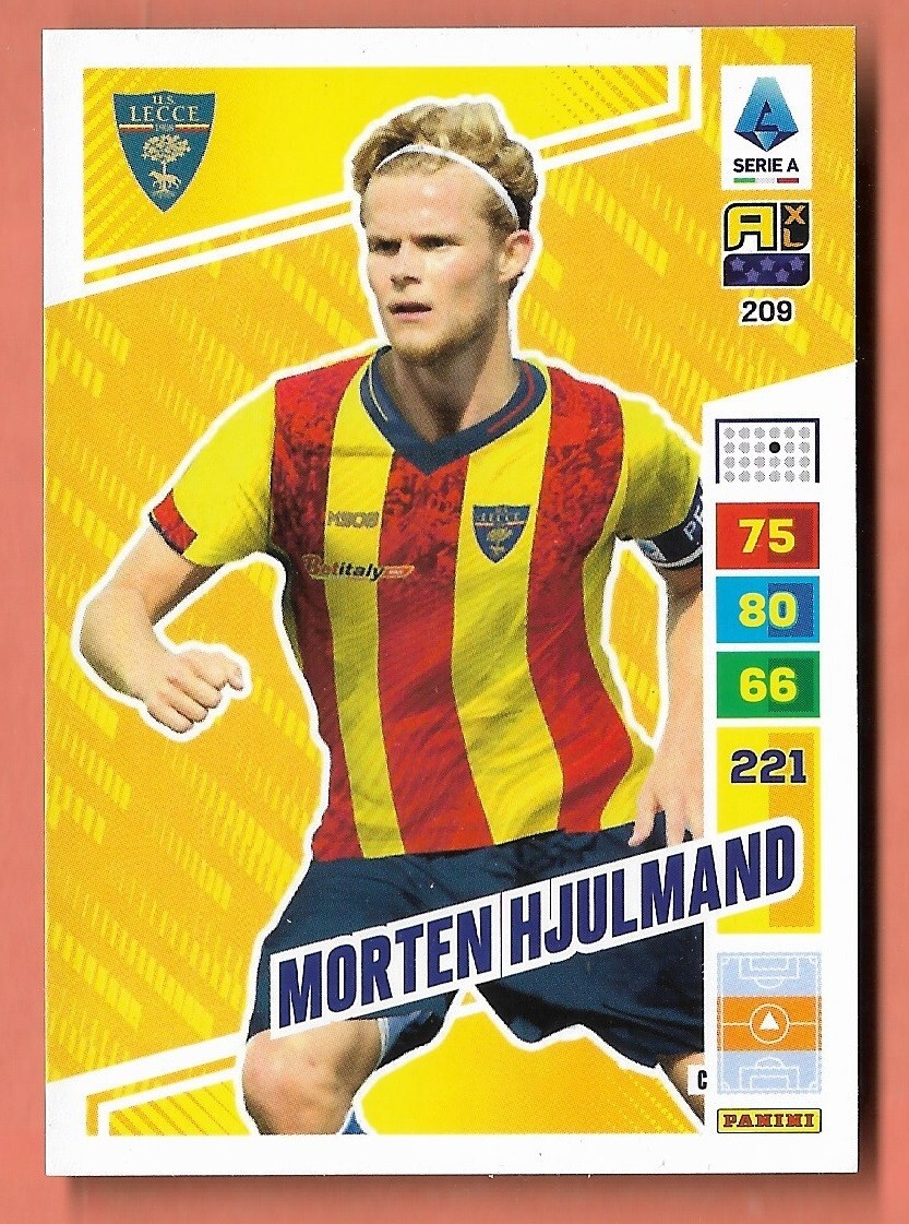 PANINI FOOTBALLERS ADRENALYN 2023-24 2024 CARD N.209 Morten Hjulmand Lecce