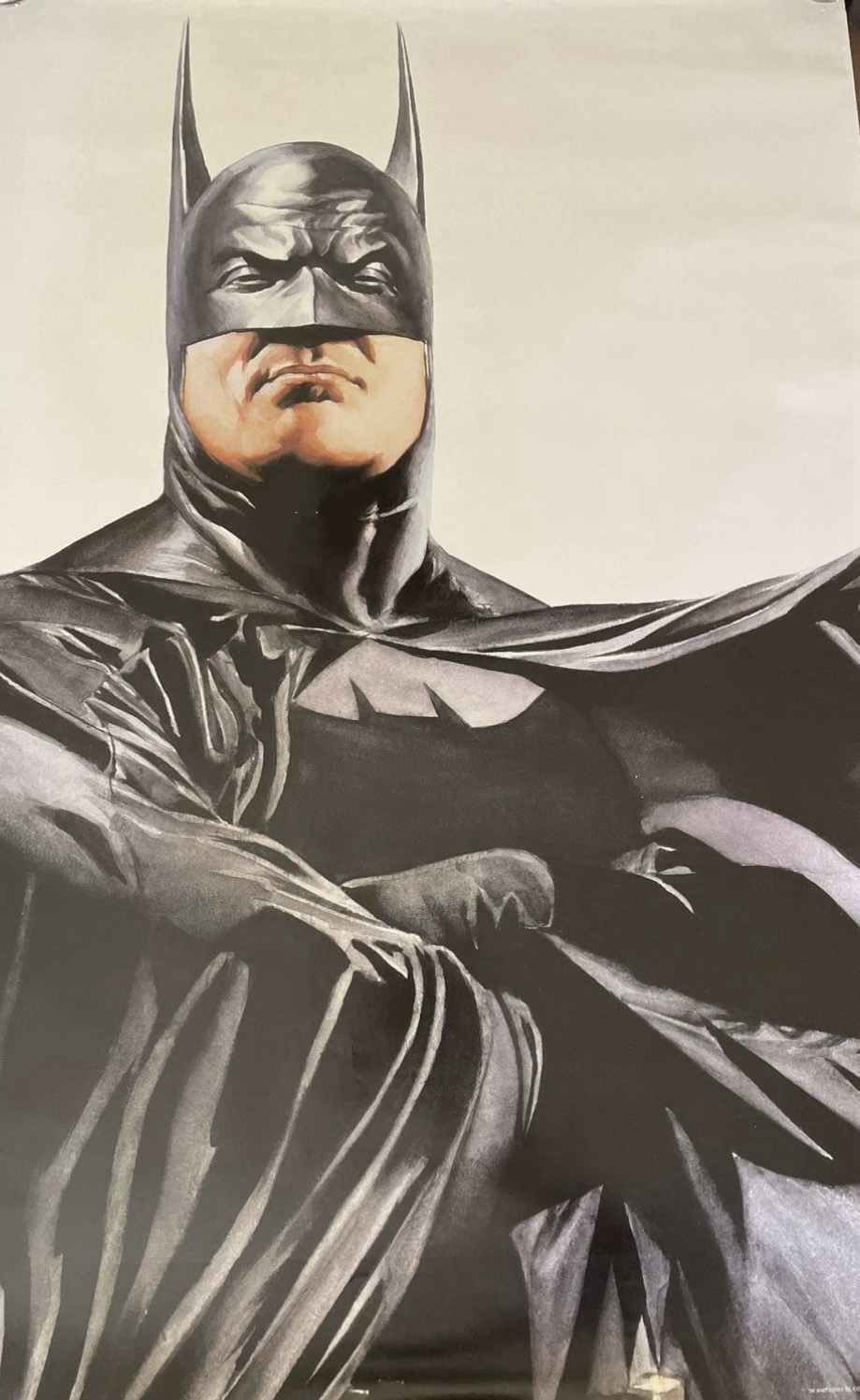 DC Direct 2001 DC Heroes Portrait Series Batman poster by Alex Ross 22x34