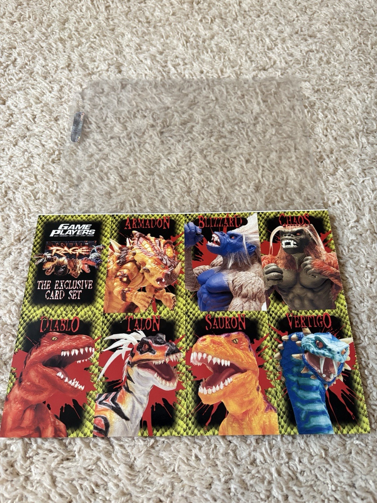 Primal Rage & Soul Blade Uncut Trading Card Lot Video Games RARE Fighting Action