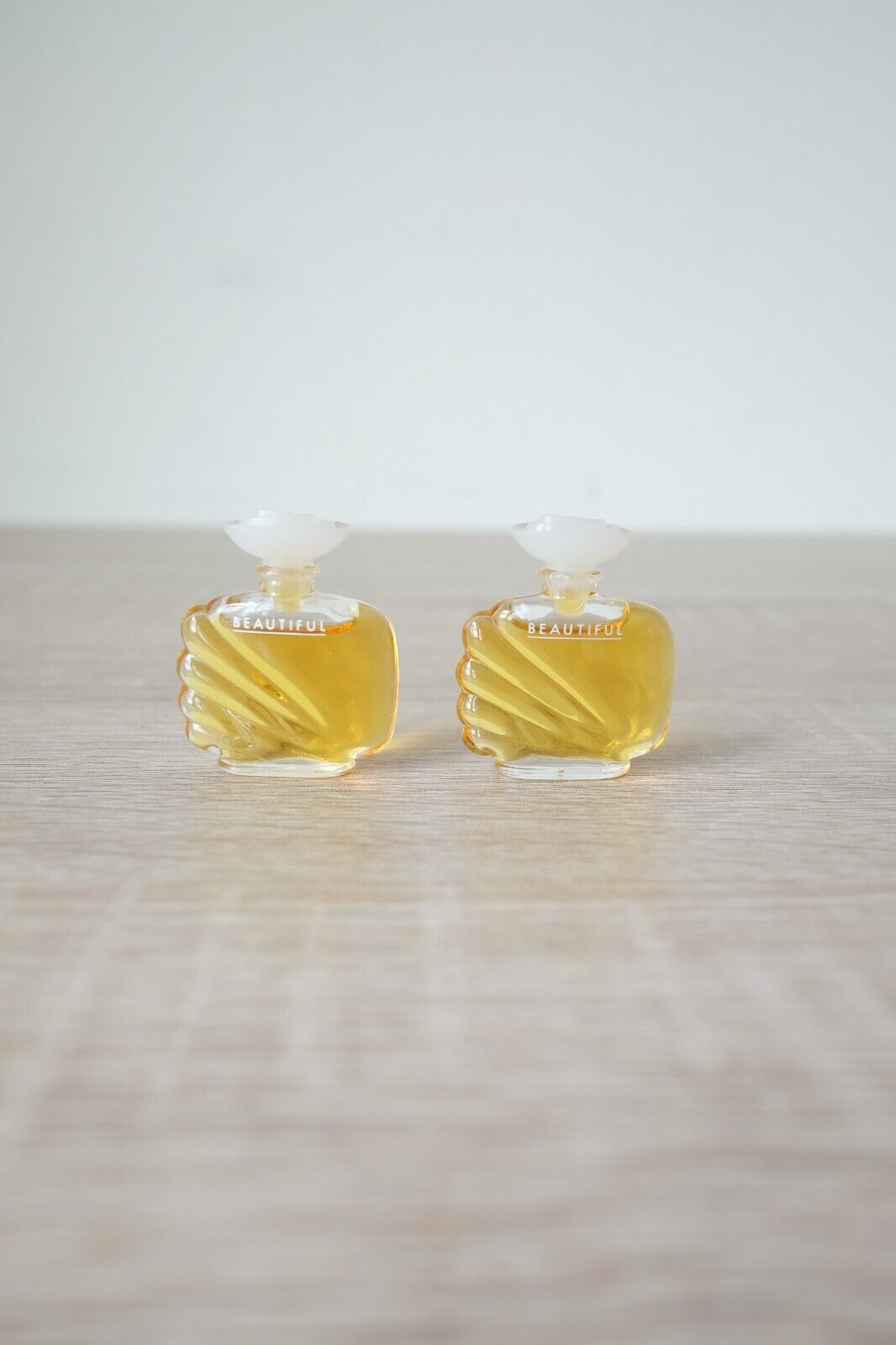 2 X BEAUTIFUL by Estee Lauder Splash Mini Bottle Eau De Toilette Perfume Vintage