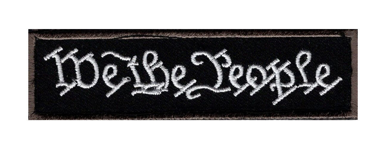 WE THE PEOPLE TACTICAL MORALE MILITARY  ARMY 3.75 inch HOOK PATCH (MTC-6)
