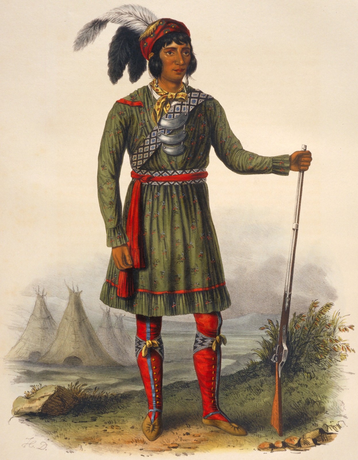 Osceola Seminole Chief 1838 Vintage Portrait Photo Reprint Wall Art Osceola Seminole Chief 1838 Vintage Portrait Photo Reprint Wall Art