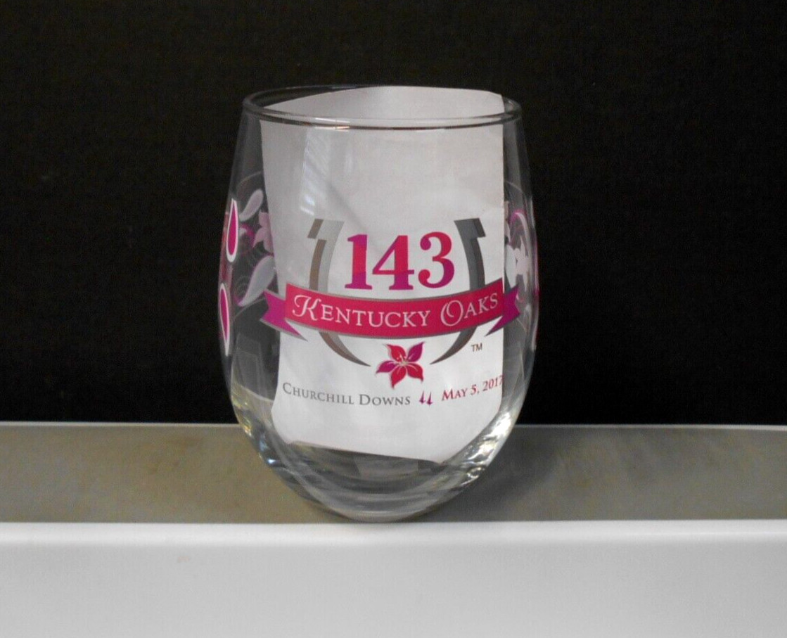 Kentucky Oaks 143 CHURCHILL DOWNS 5/5/2017 Horse Racing Wine Drinking Glass