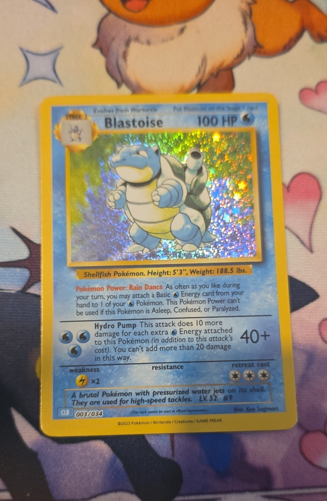 Blastoise 003/034 Trading Card Game Classic Holo Blastoise 003/034 Trading Card Game Classic Holo