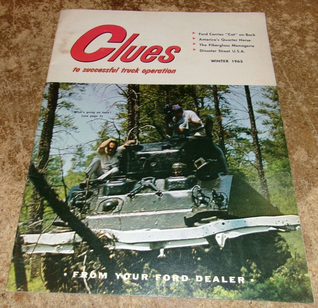 1963 winter ford clues magazine in good shape used