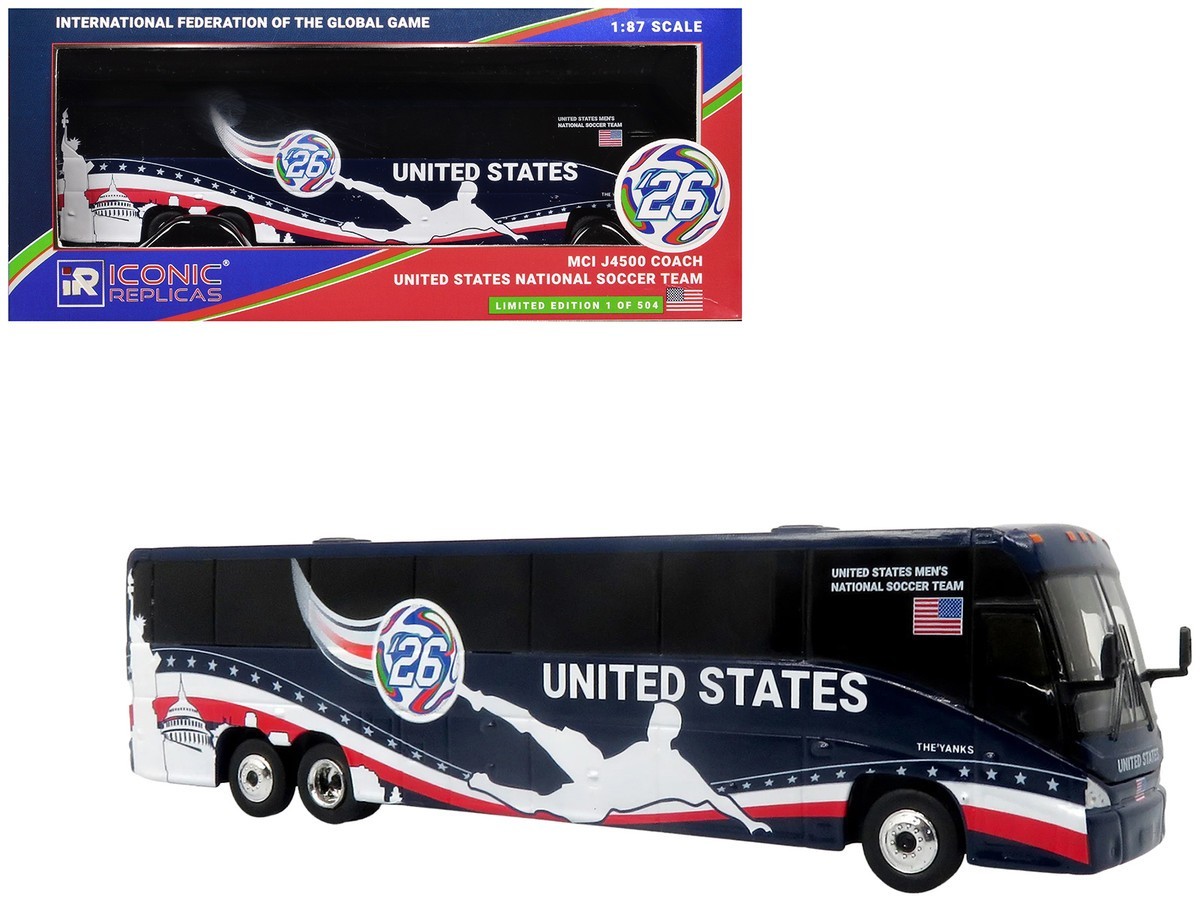 Iconic Replicas Diecast 1/87 MCI J4500 Coach Bus Iconic Replicas Diecast 1/87 MCI J4500 Coach Bus