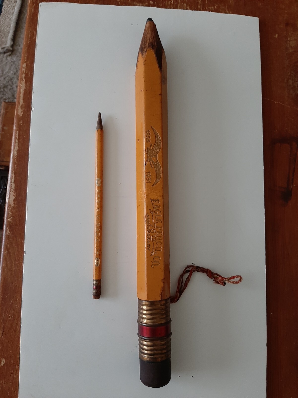 Vintage 1856- 1931 Eagle Pencil Co. 75th Anniversary Real Lead - 14