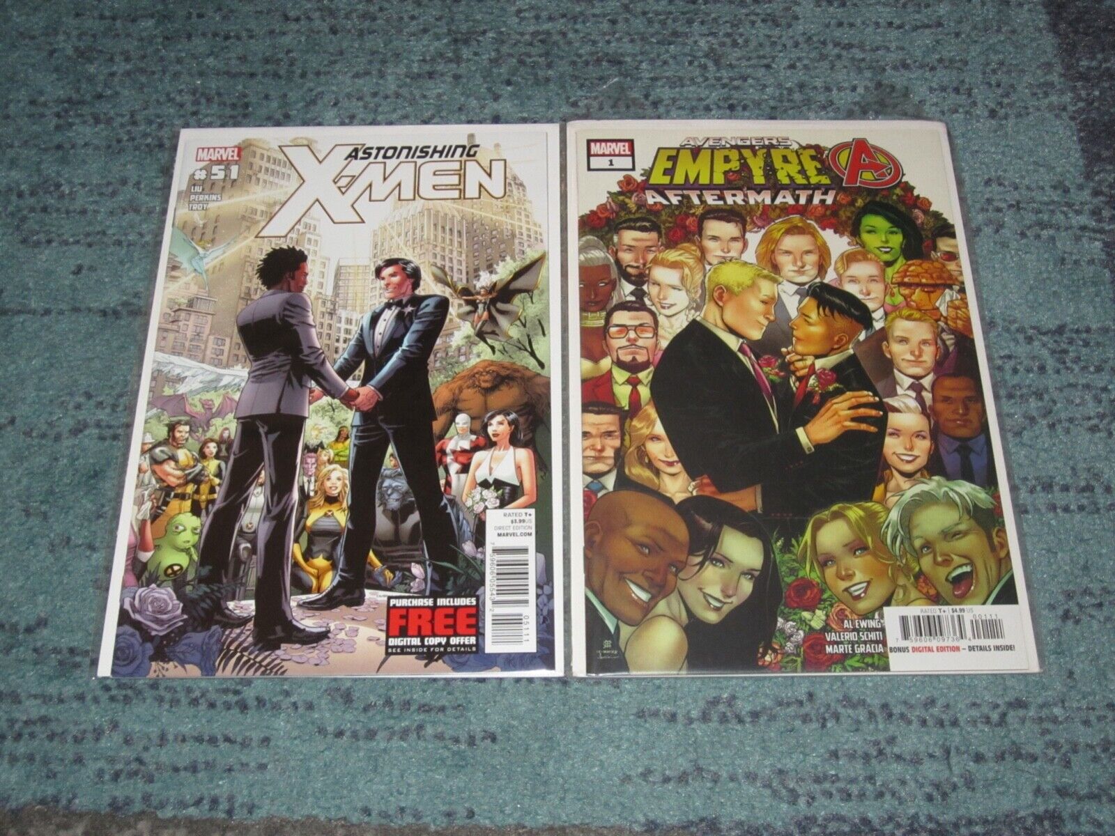 Astonishing X-Men # 51 + Empire Aftermath # 1 F/ Two 🔑 Comic Book Gay Marriages