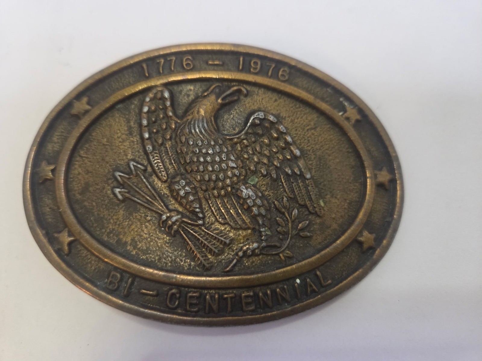 BI-CENTENNIAL Belt Buckle ~ 1776 - 1976  *Made In USA  ( 3-1/2\