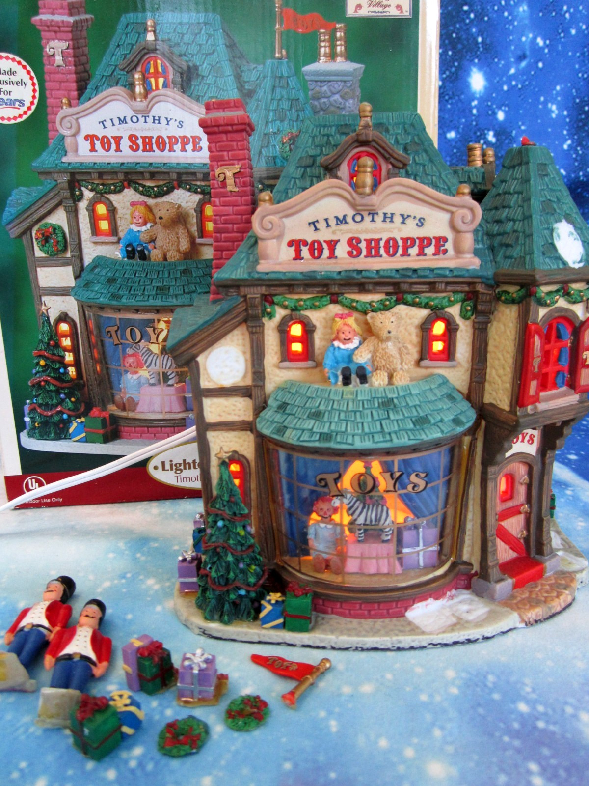 Vintage Lemax Timothy's Toy Shoppe Caddington Village Christmas House