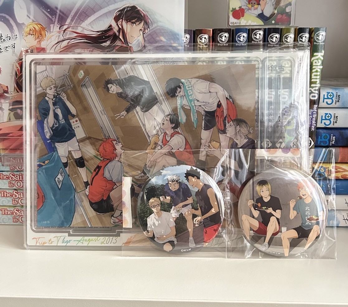 Haikyu Acrylic Stand + Can Badge Set Haikyu Acrylic Stand + Can Badge Set
