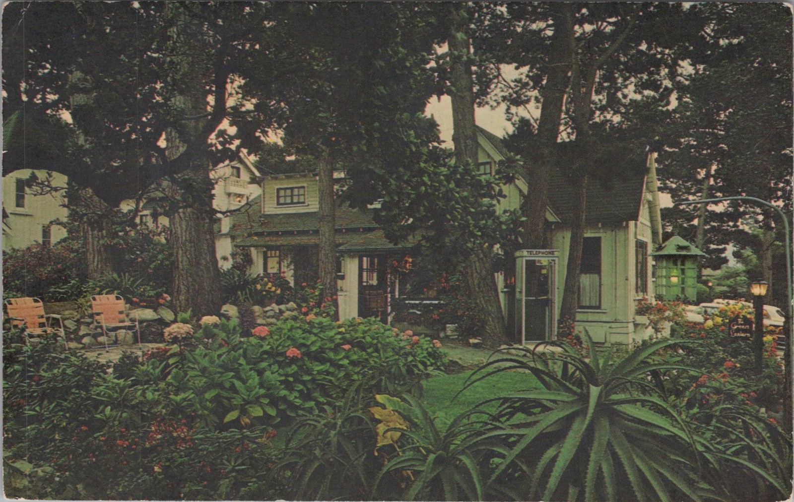 Chrome Postcard Canoga Park California US Green Lantern Restaurant