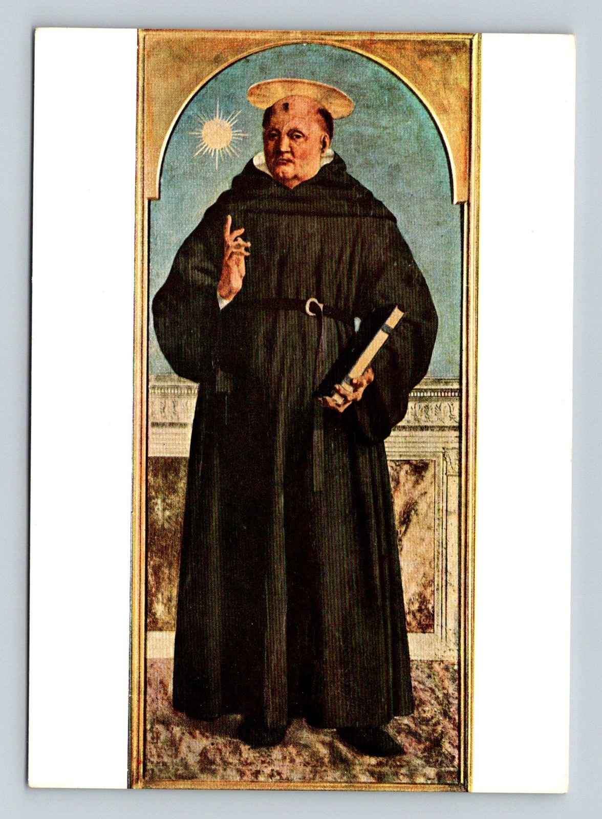 Italy 1950s Italian Renaissance Art; Saint Nicholas of Tolentino by Piero del...