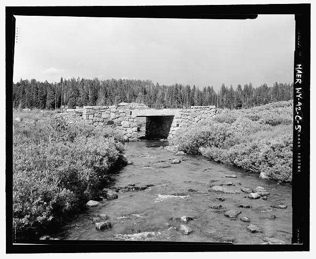 Photo:Beartooth Hwy Bridge Construction 1930s Stone Creek Bridge Wyoming