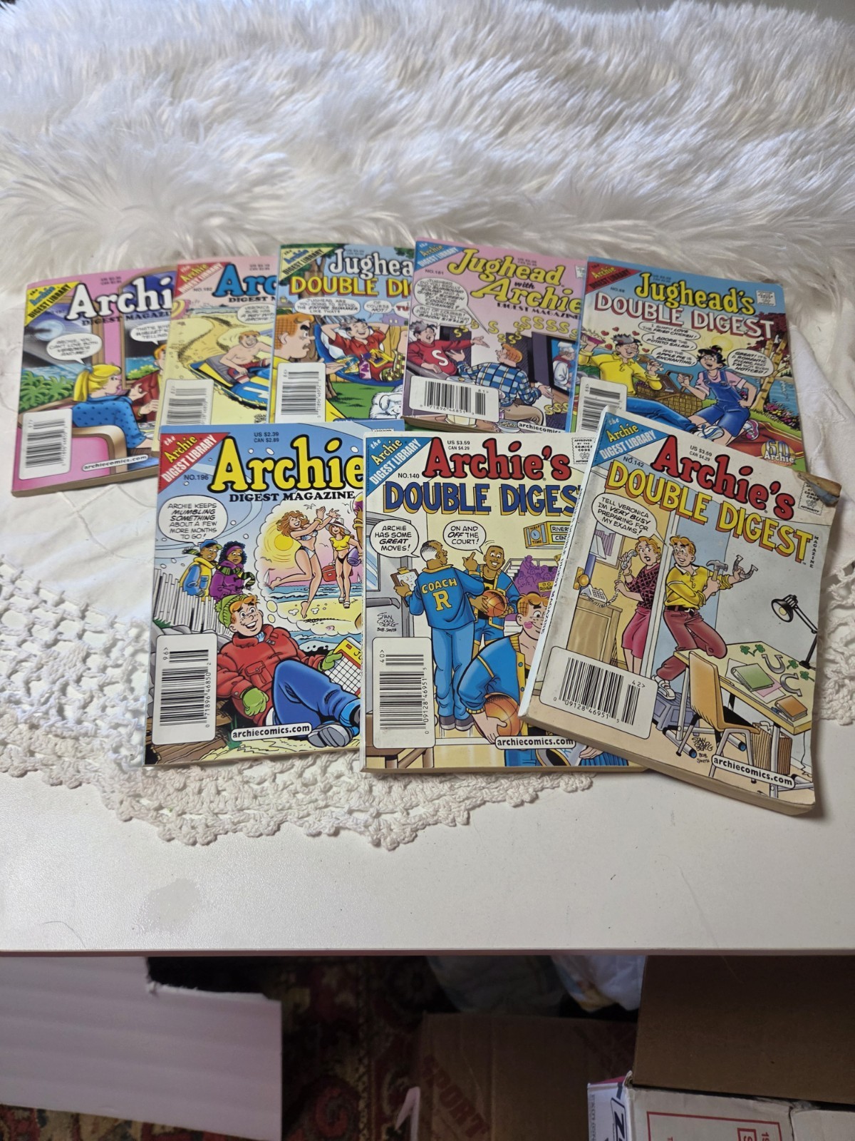 8 ARCHIE\'S DOUBLE DIGEST & magazines Comics 2002-2003 VG - FINE. #85,88,182,181, 8 ARCHIE\'S DOUBLE DIGEST & magazines Comics 2002-2003 VG - FINE. #85,88,182,181,