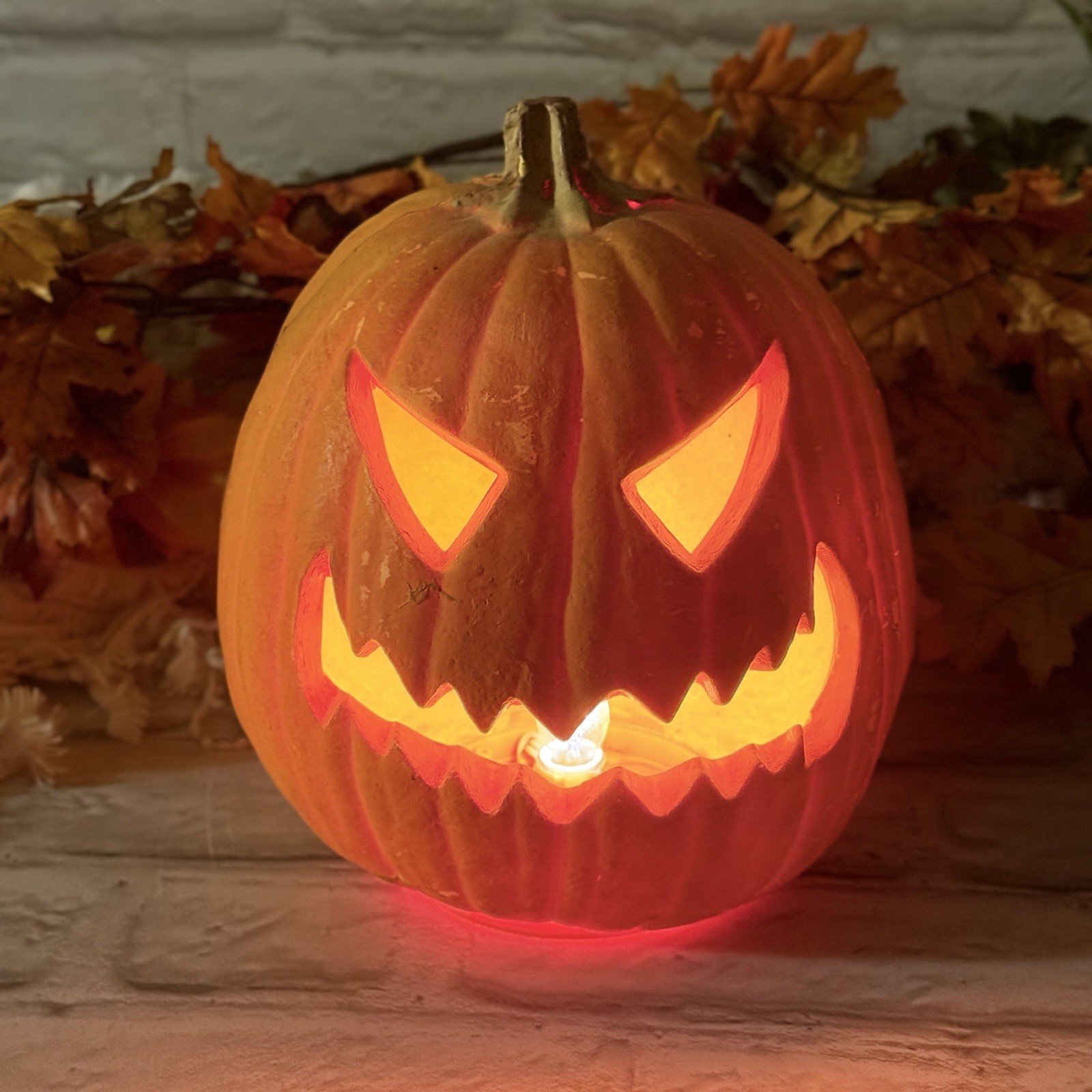 Vtg 1993  Trendmasters Inc Jack-O’-Lantern Pumpkin Light Up Halloween Foam Mold