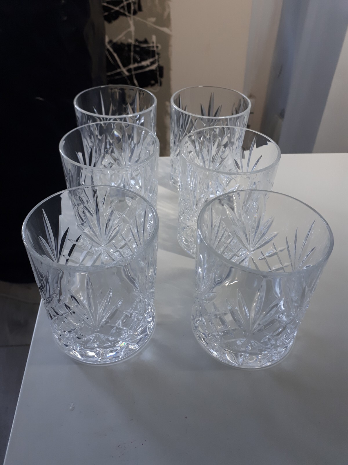 6 X Lovely British Airways  Club World Water Glass Tumbler Bicchiere Sky