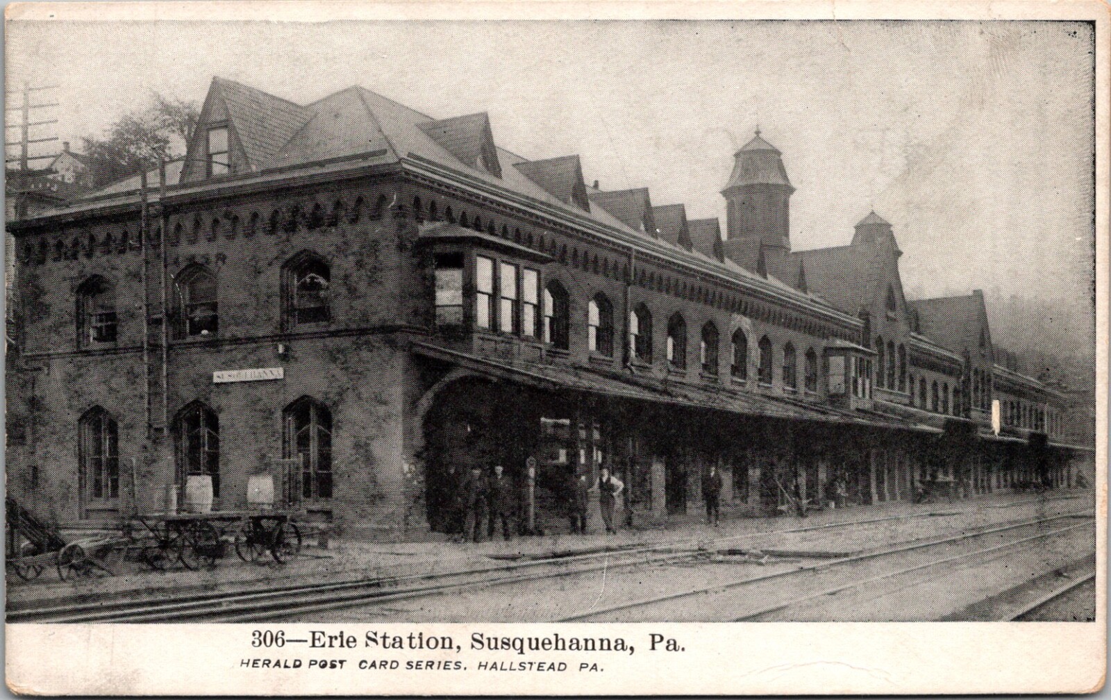 Antique Postcard Erie Station Susquehanna, Pennsylvania Undivided 