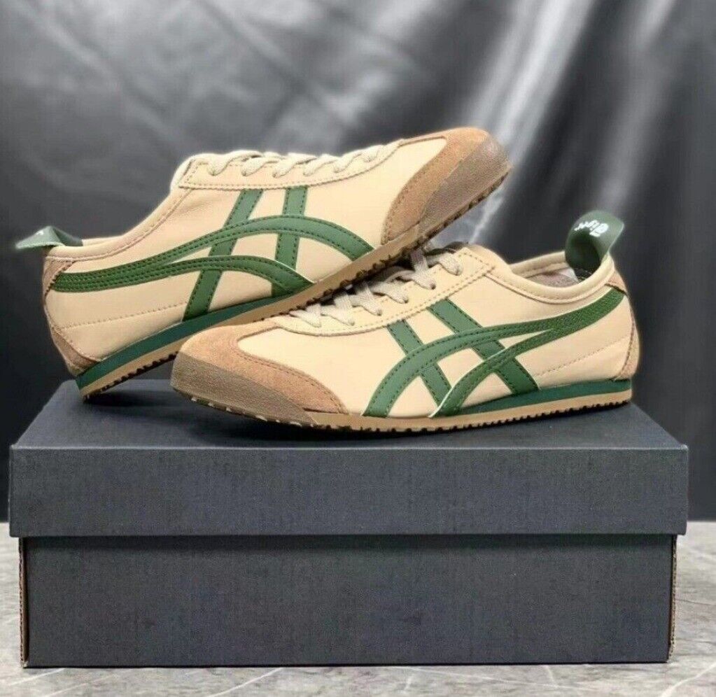 Classic Onitsuka Tiger MEXICO 66 1183C102-250 Beige Grass Green Unisex Shoes new