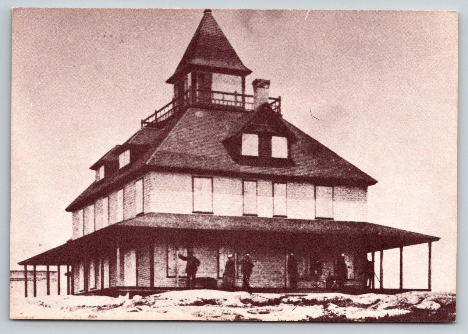 Green Mountain House Mt. Cadillac Bar Harbor ME c. 1883 Landmark Postcard