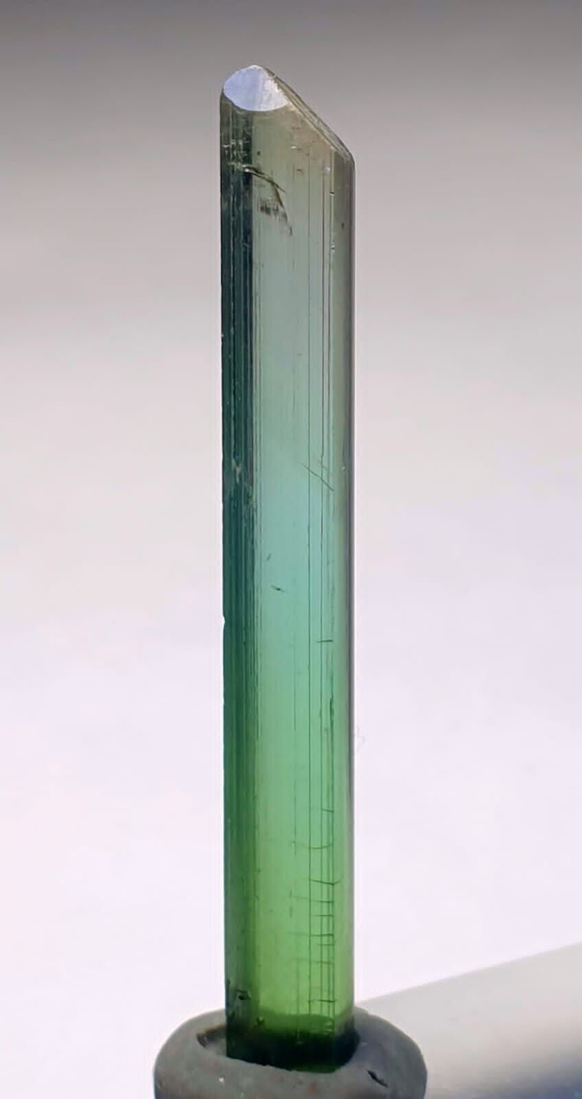 Top Quality Apple Green Color Tourmaline Clean Crystal. N