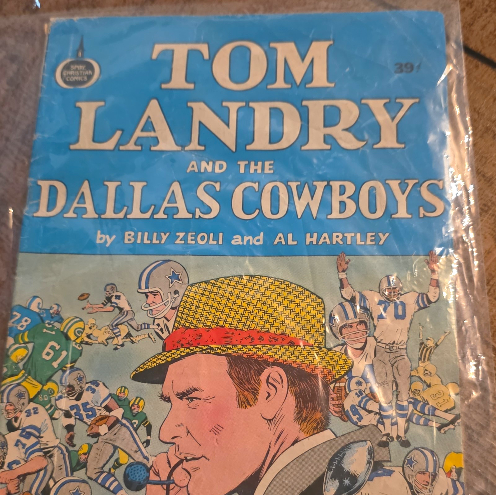 Spire Christian Comics Tom Landry and the Dallas Cowboys #391 Zeoli Hartley