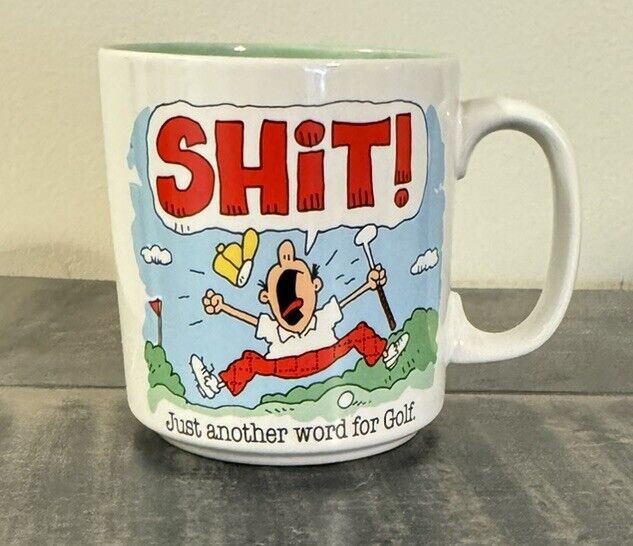Sh*t Just Another Word for Golf Novelty Funny Coffee Mug Cup Jim Benton Sport