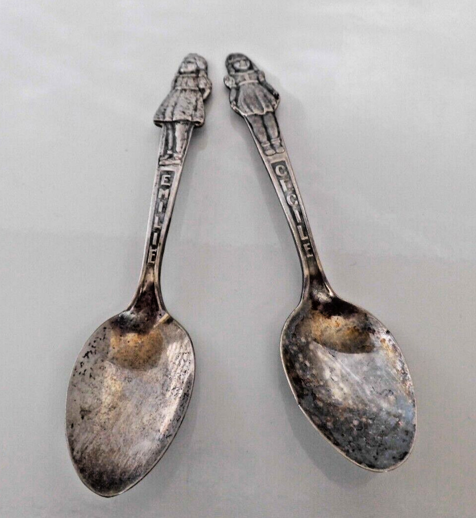 (B2) 1930s Quaker Oats Dionne Quintuplet Spoons \