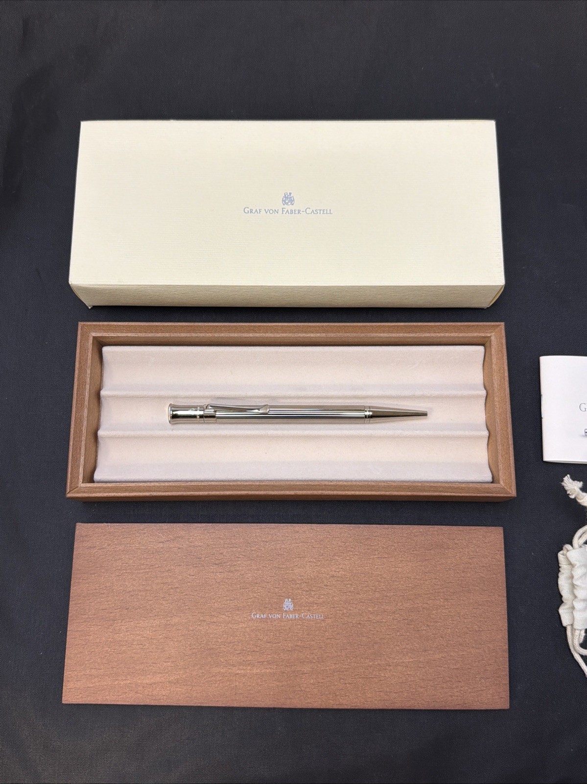 Graf von Faber-Castell Classic Ballpoint Pen – Sterling Silver