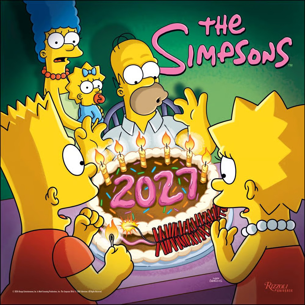 Andrews McMeel Publishing, Simpsons 2027 Wall Calendar Andrews McMeel Publishing, Simpsons 2027 Wall Calendar