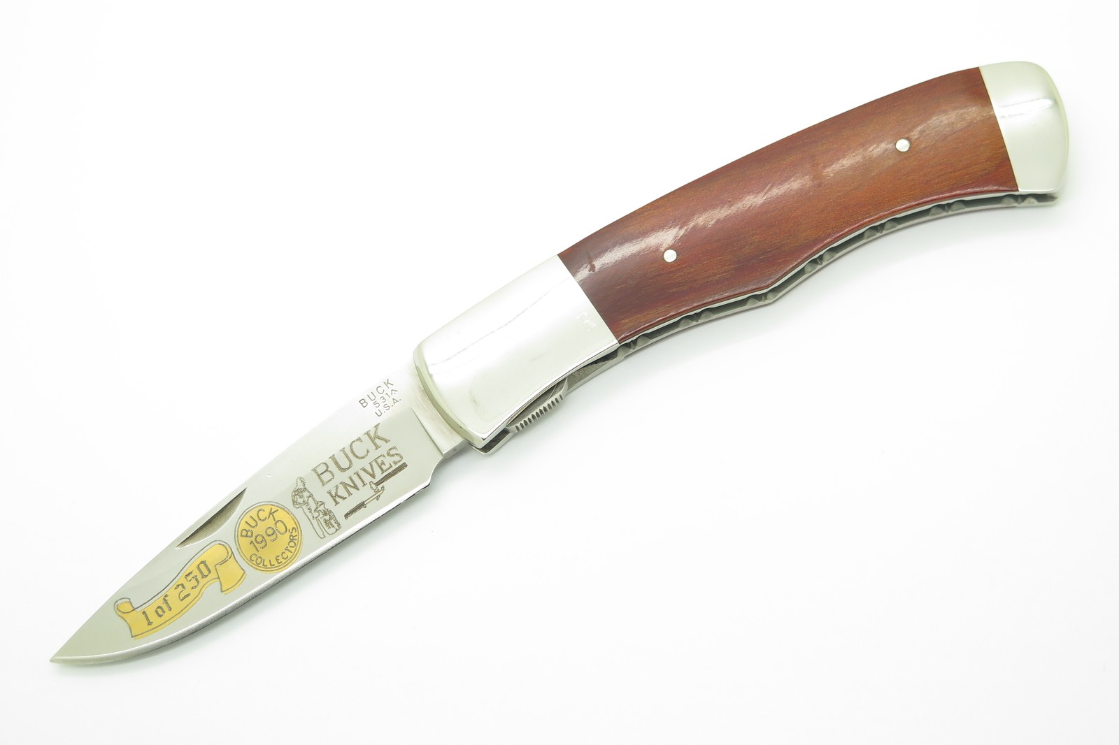 Vintage Buck 531 Sawby Lock 1990 BCCI Charter Limited Folding Pocket Knife