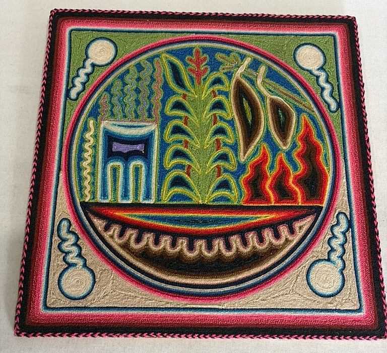 Huichol Yarn Painting 12