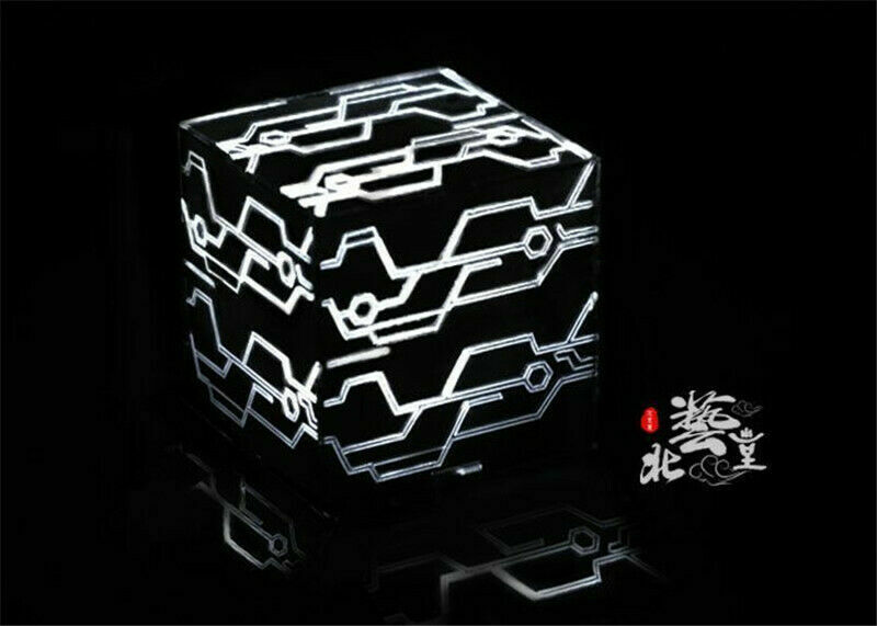 NieR:Automata YoRHa No. 9S 2B COS Black Box Light Props Game Cube  Data Storage