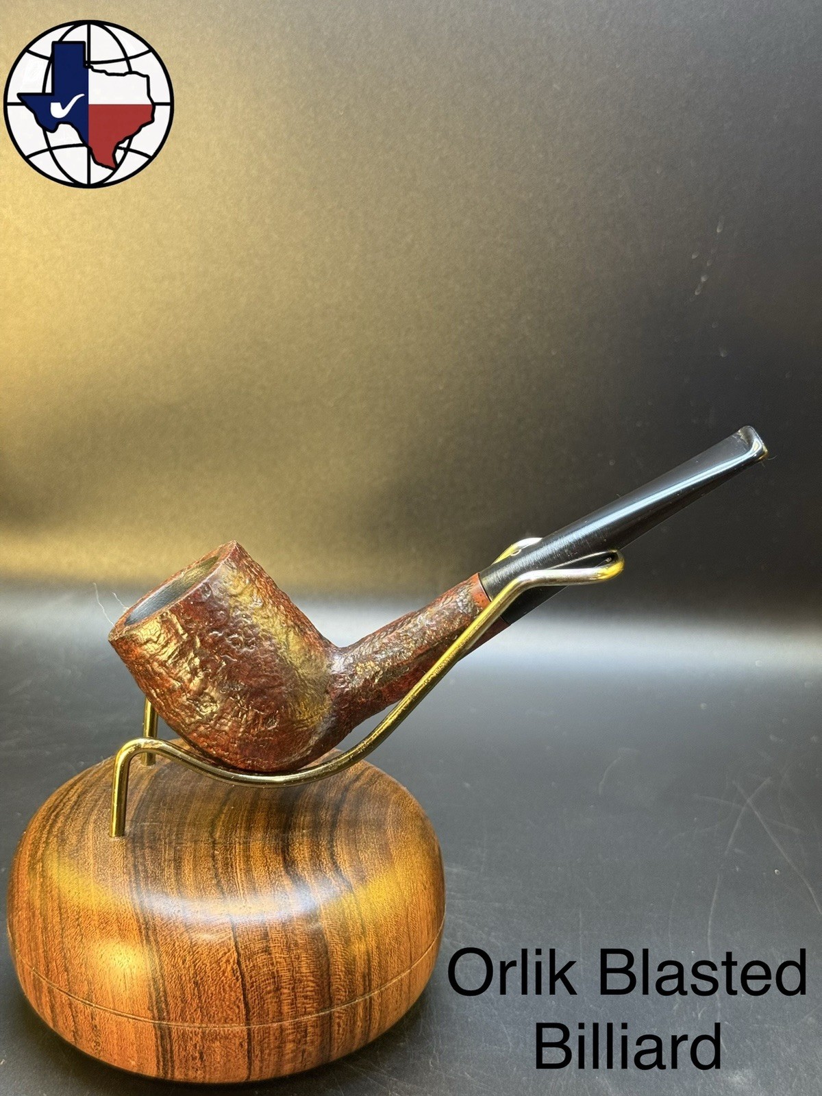 Vintage Orlik Blasted Billiard Tobacco Pipe