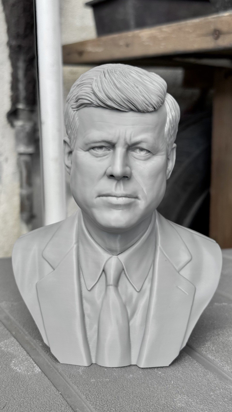 John F. Kennedy JFK Presidential Bust Statue 3D Printed John F. Kennedy JFK Presidential Bust Statue 3D Printed