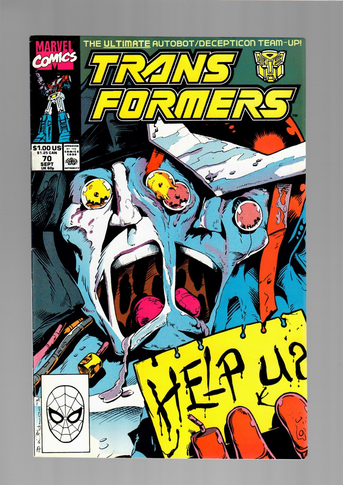 The Transformers #70 VF 8.0 (Marvel Comics September 1990)