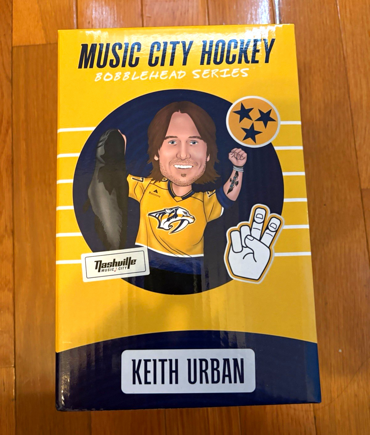 Nashville Music City Music City Hockey Bobblehead Series Keith Urban Figure